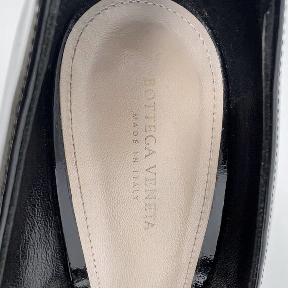 Bottega Veneta Black Patent Intrecciato Stiletto Pumps Size 40.5 - Picture 6 of 9